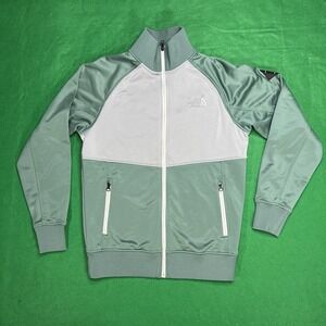 The North Face Men's Small Full Zip Light Fleece Jacket Green